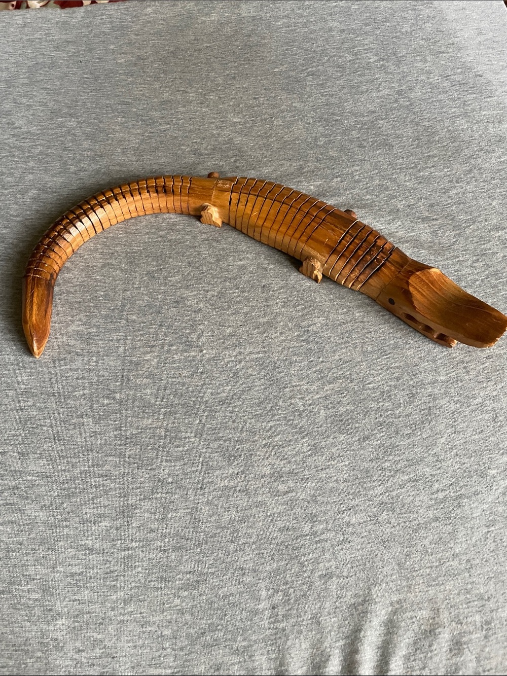 Brown Wooden crocodile Natural Brown